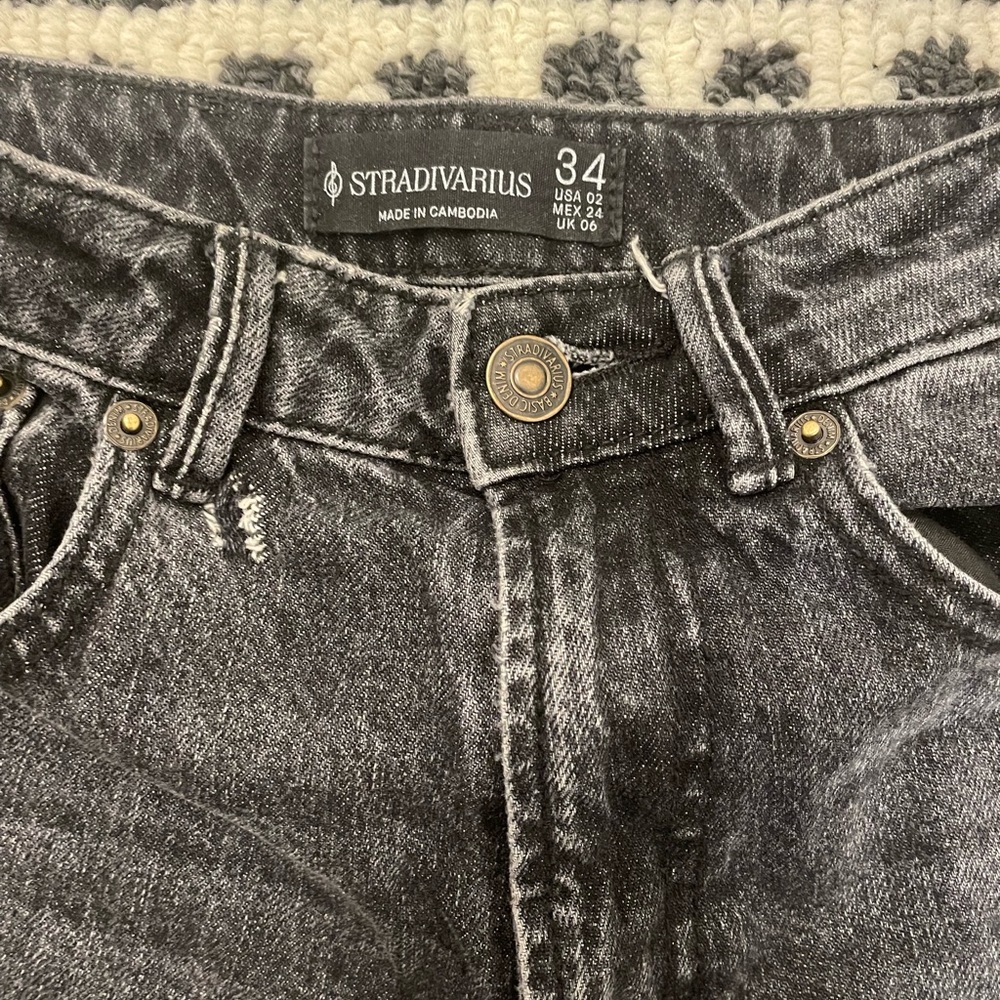 Stradivarius High Waisted Wide Leg Jeans Full Length
